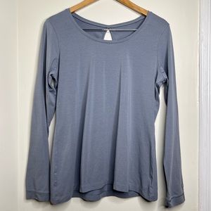 Columbia Omni Wick Advanced Evaporation Long Sleeve Top Keyhole Back SZ Large